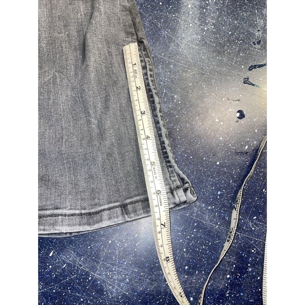 Zara Skinny Gray Jeans Stretch Ankle Slit No Flaws 90% Eco Grown Cotto Wms Sz 4 - Picture 10 of 10